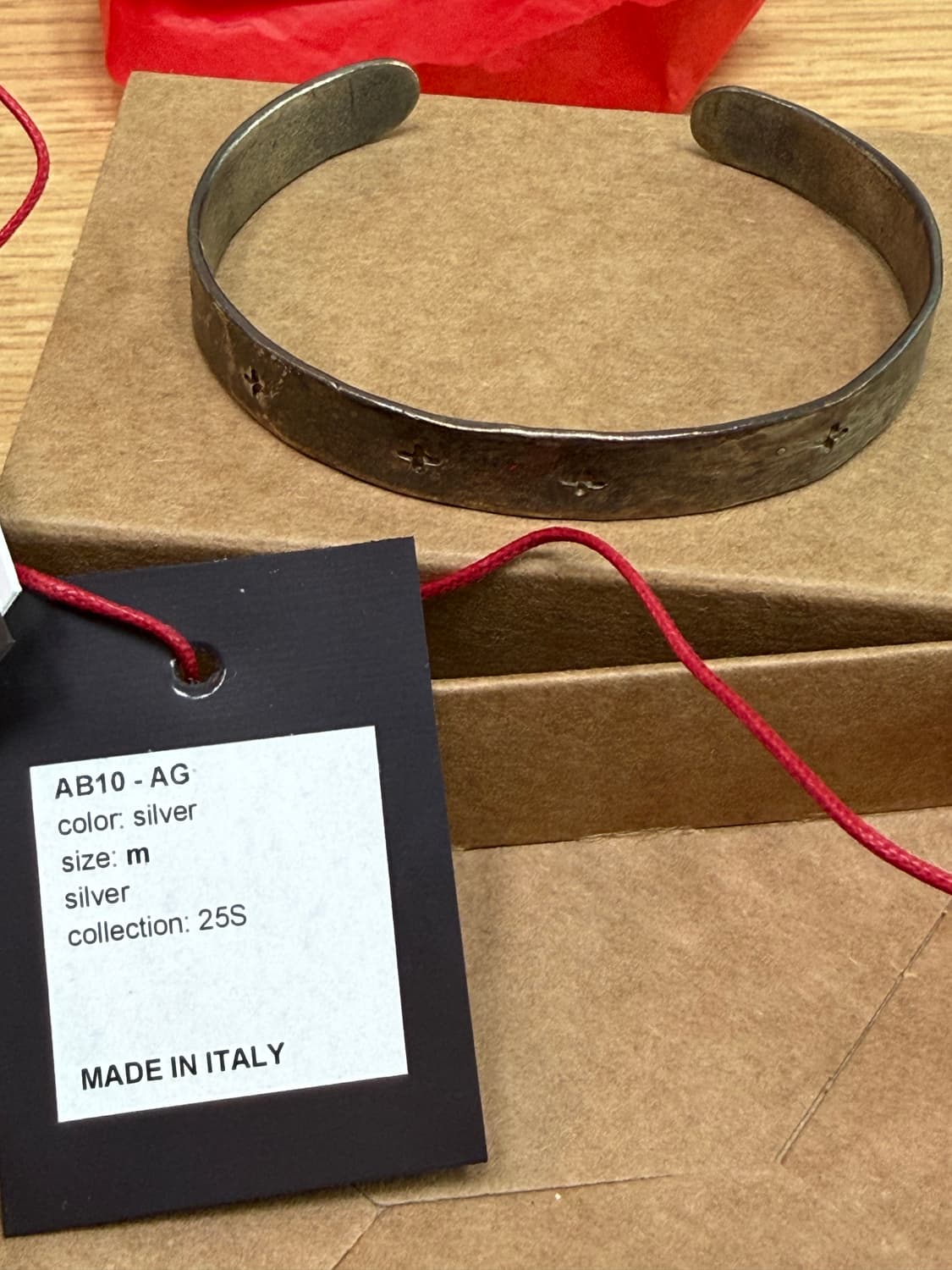 m.a+ cross carved silver bracelet 상품이미지1