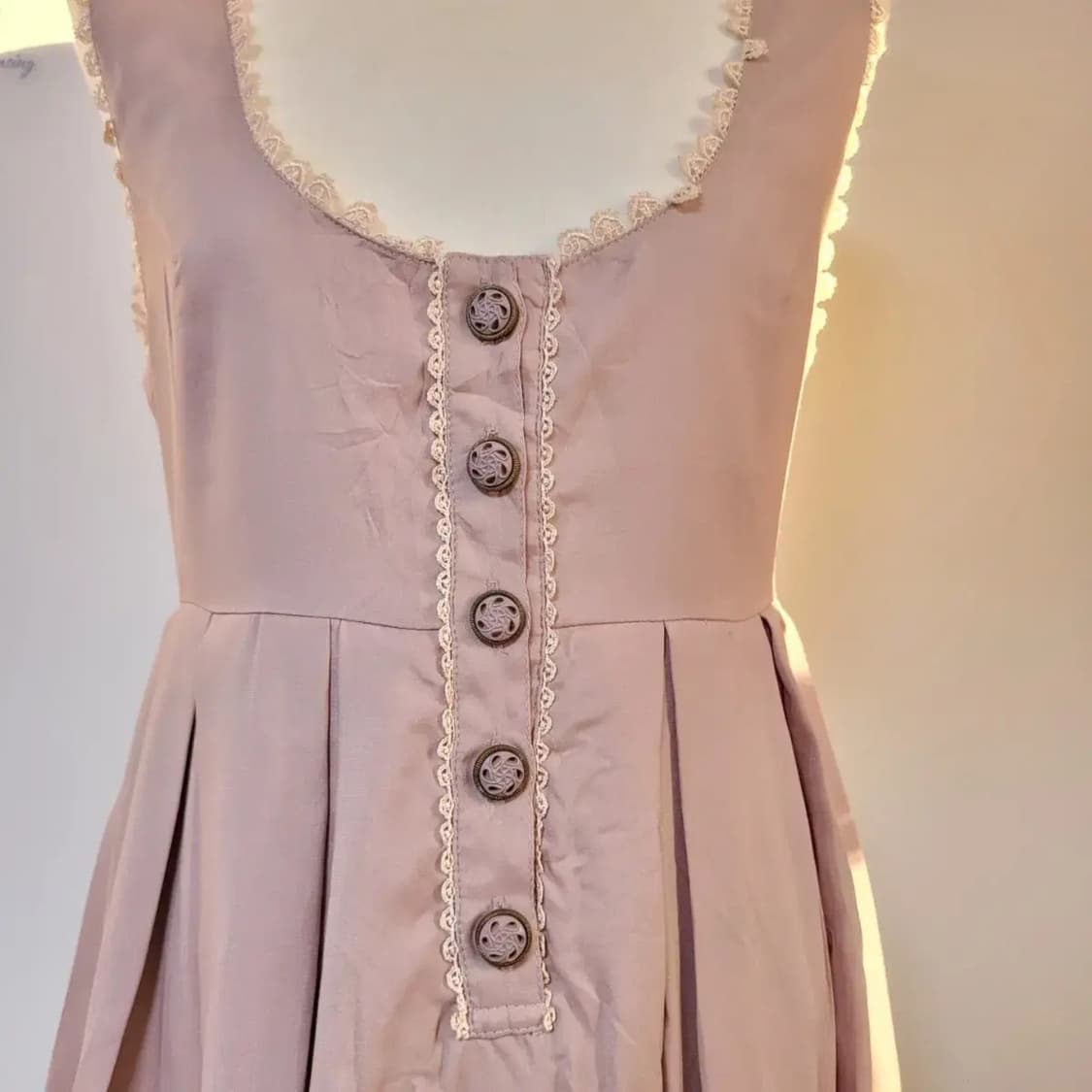 일본빈티지 발레코어 핑크원피스  상품이미지3