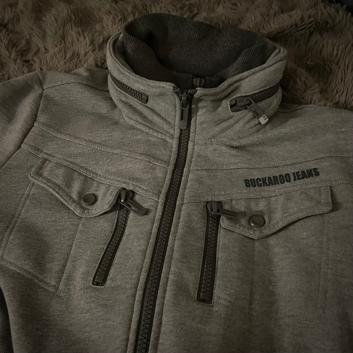 버커루 개대장 그레이 후드집업 (미침..) 상품이미지5