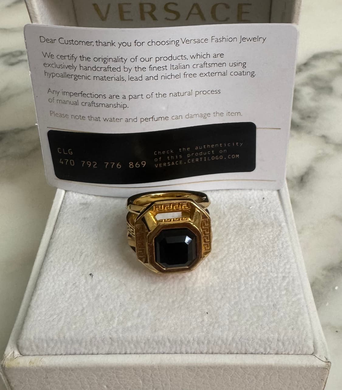 versace   natural jewel gold  ring 상품이미지1