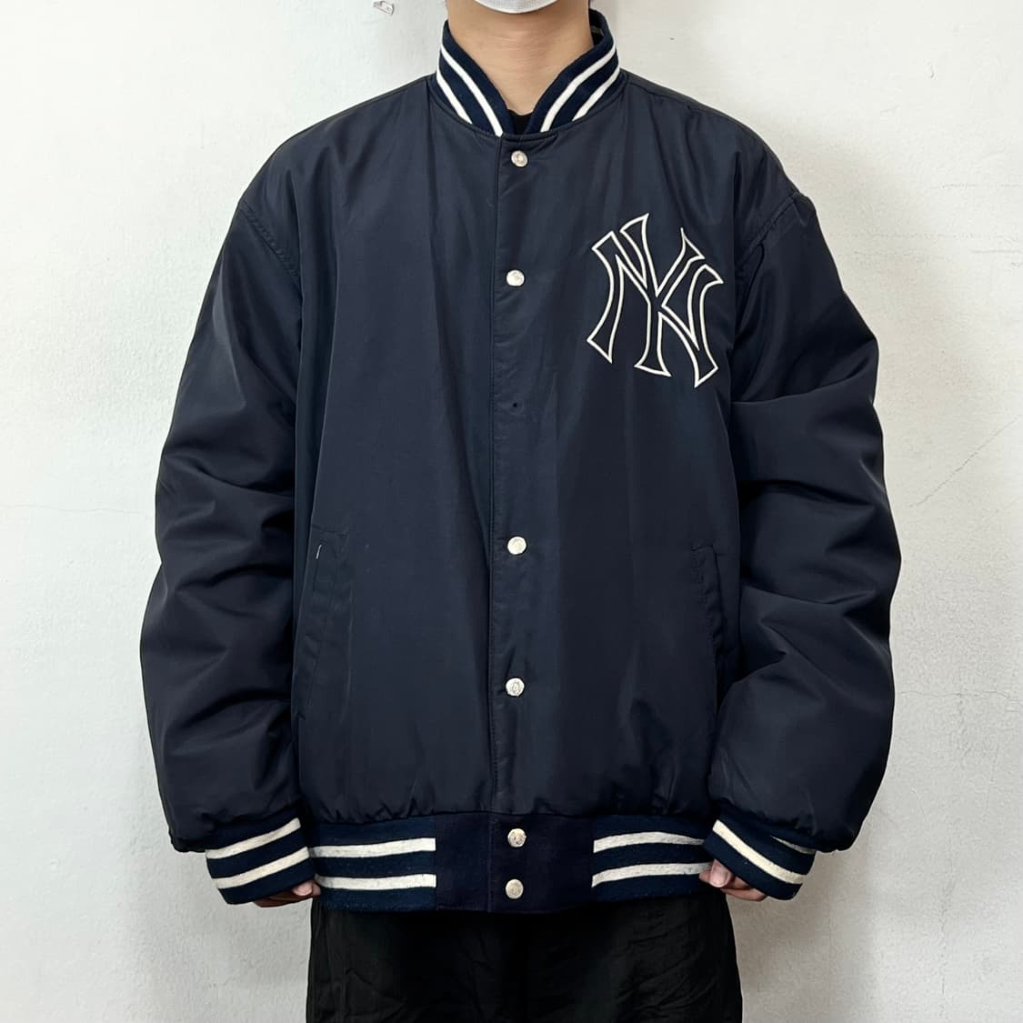 제프 해밀턴 90s 뉴욕 양키즈 리버시블 바시티 자켓 상품이미지3