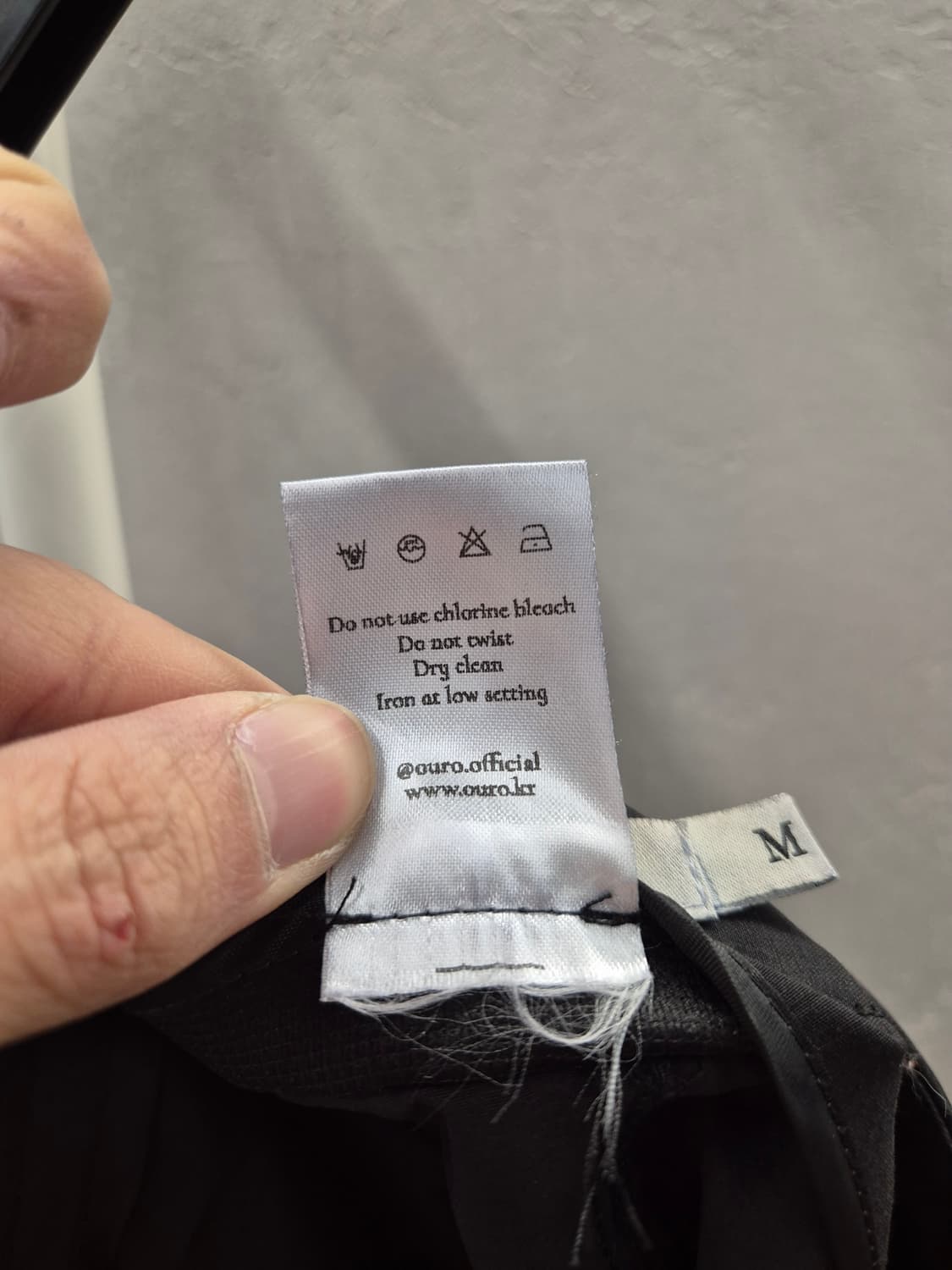 Ouro 블랙 랩 스커트 M 상품이미지8