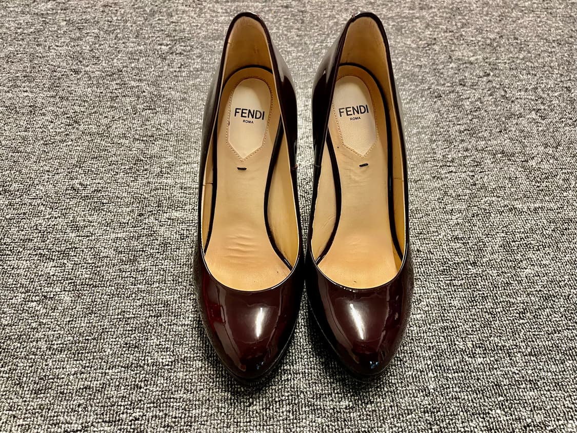 [235] 펜디 FENDI 페이던트 펌프스힐 버건디  상품이미지2