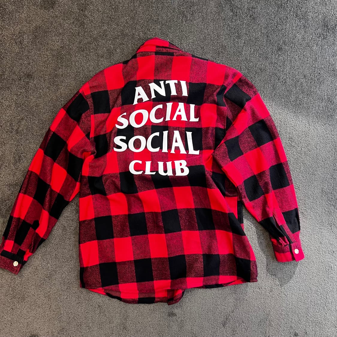 안티소셜소셜클럽 체크 셔츠 상품이미지1