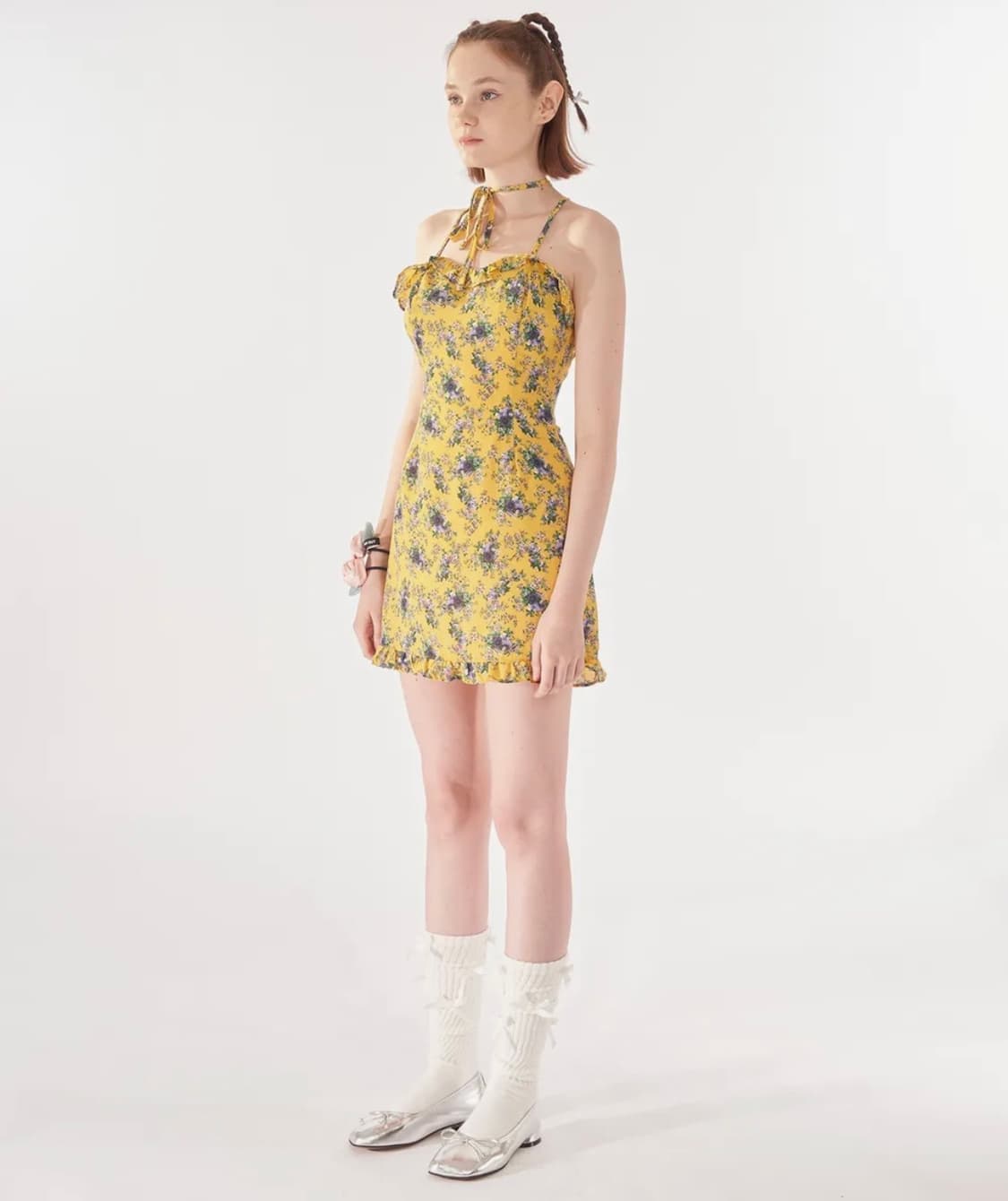 [택 o] 오드원아웃 FLOWER ONE PIECE_YELLOW 상품이미지2