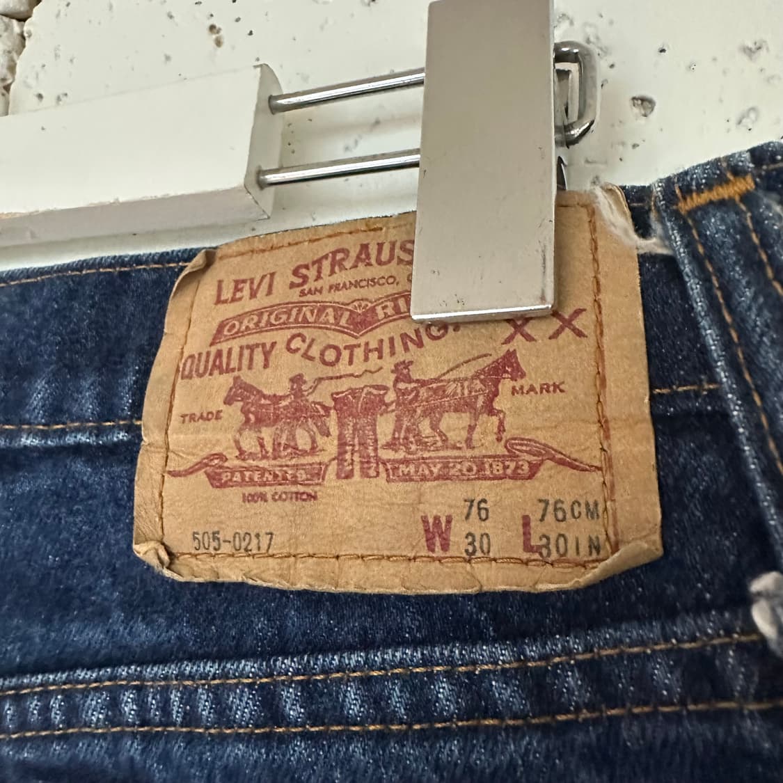 우먼30 리바이스 505 중청 데님 상품이미지4