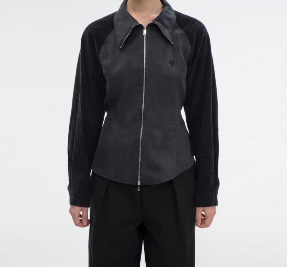 김미더영 코듀로이 믹스 셔츠 상품이미지1