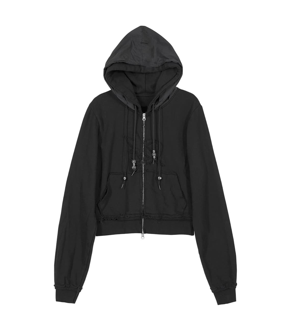 플레어업 Layered Zip Hoodie (FL-150_Black) 상품이미지1