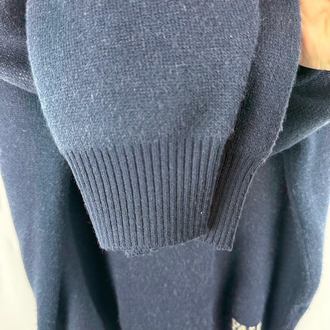 S) 예일 라이크 댄 라운드 니트 네이비 상품이미지4