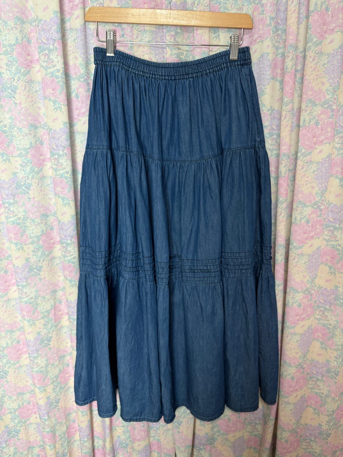 데님 캉캉 롱 스커트 상품이미지10