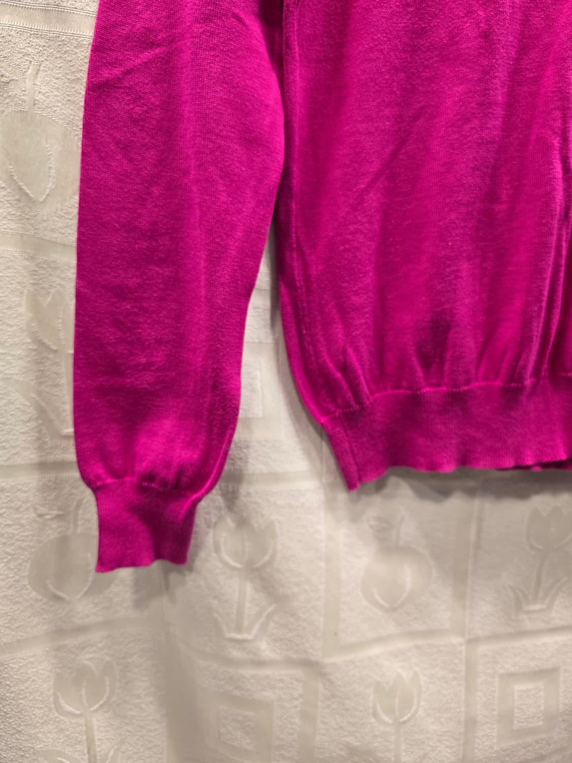 랄프로렌 스포츠 핑크 V넥 니트 티셔츠 S(55) 상품이미지4