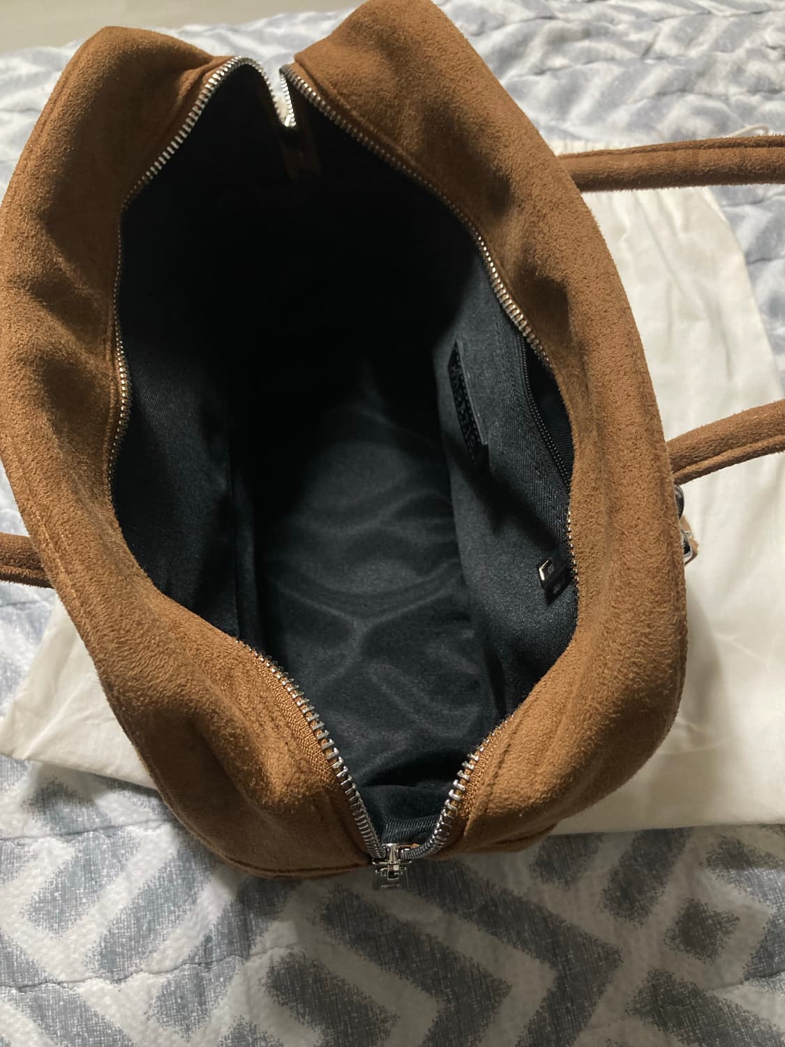 아노에틱 투웨이 스웨이드 토트백 크로스백 브라운 상품이미지7