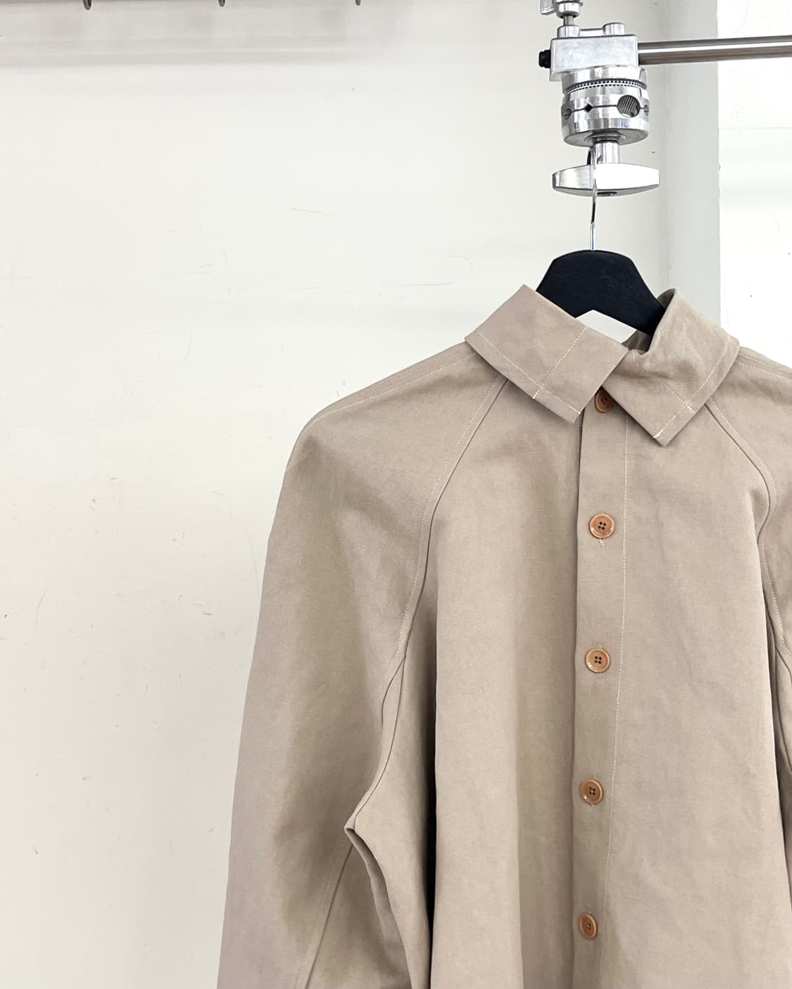 르메르 베이지 코튼 셔츠 자켓 상품이미지3
