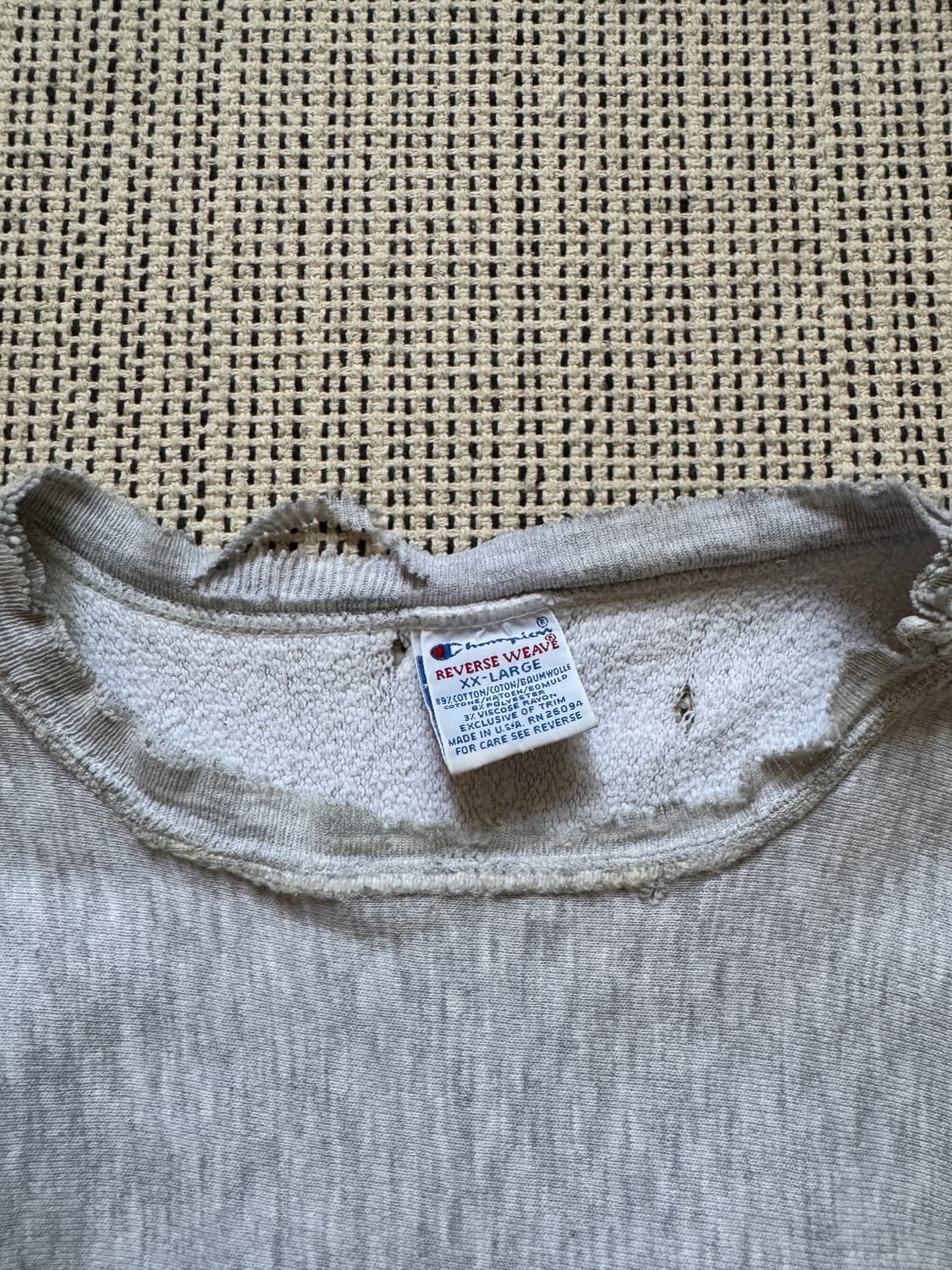 90s 빈티지 챔피온 리버스위브 디스 스웻셔츠 상품이미지3