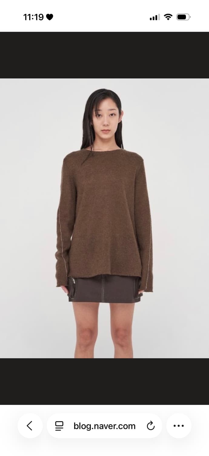 마뗑킴 사이드 포켓 미니스커트 브라운 상품이미지5