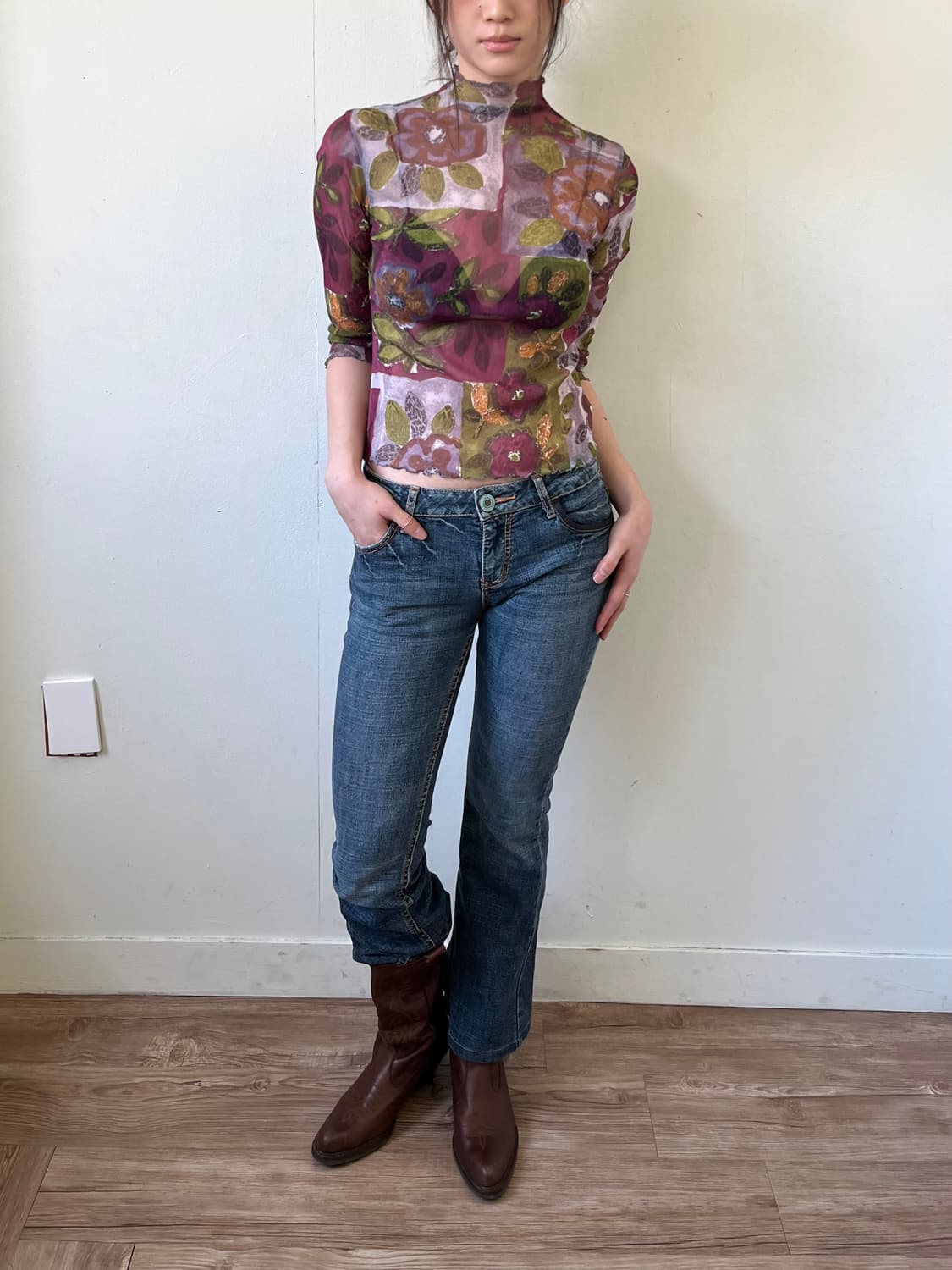 LeLe 시스루 탑 상품이미지4