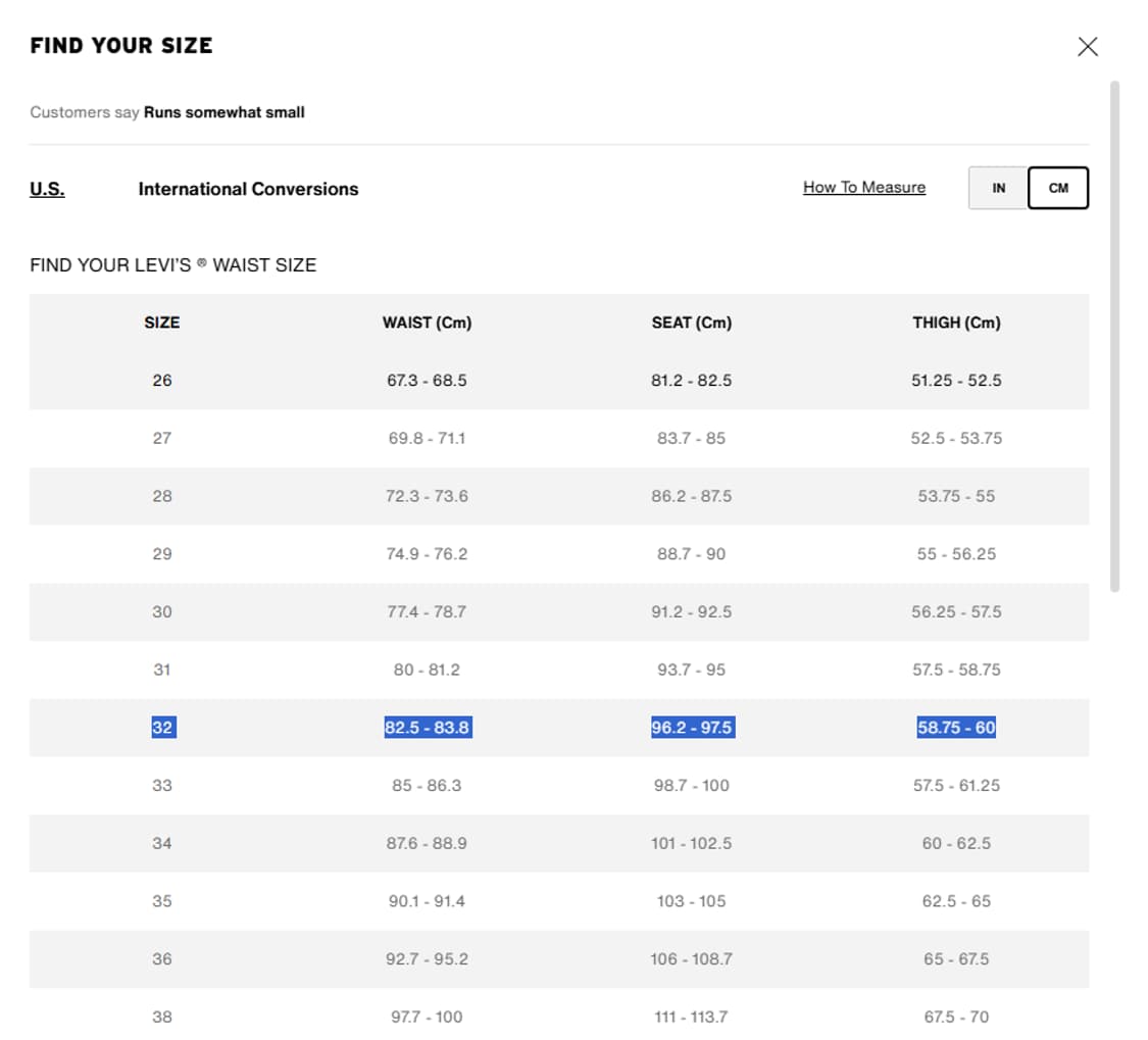 리바이스 501 흑청 32x 34 상품이미지7