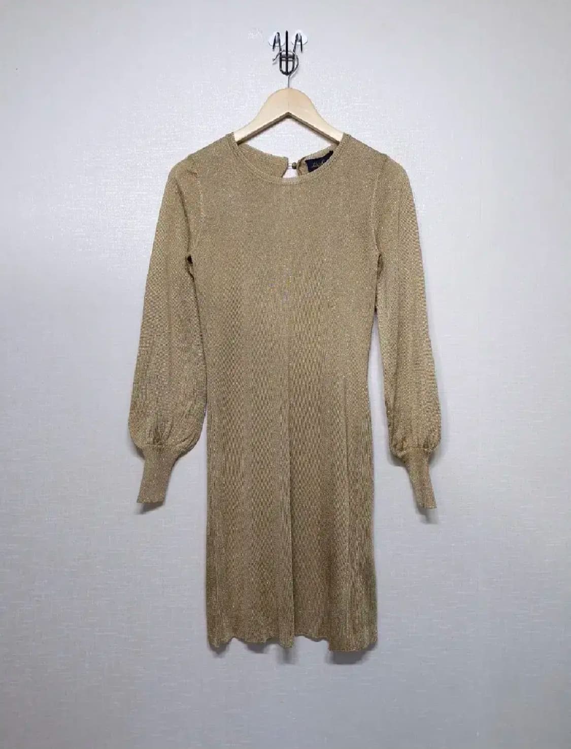 (새상품)루이사 스파그놀리. 금빛 원피스_S 상품이미지1