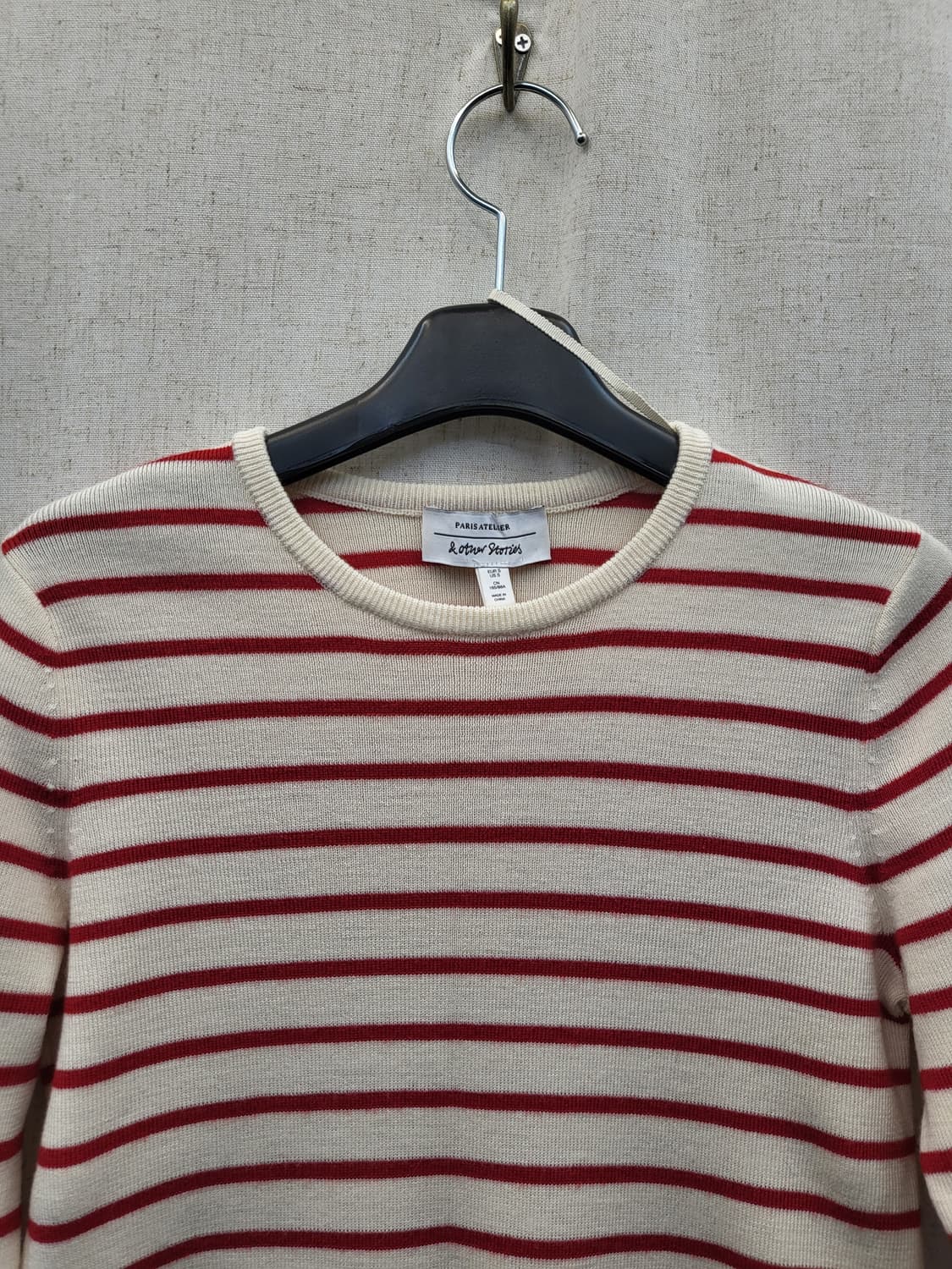 앤아더스토리즈 스트라이프 긴팔 니트 상품이미지3