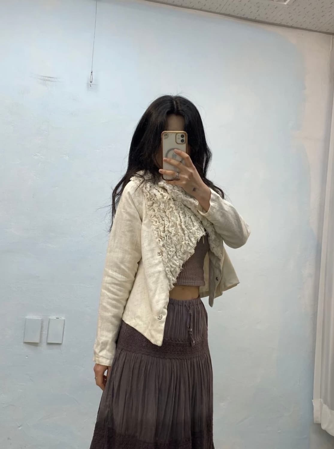 [9741]T.k. cream linen jacket  상품이미지2