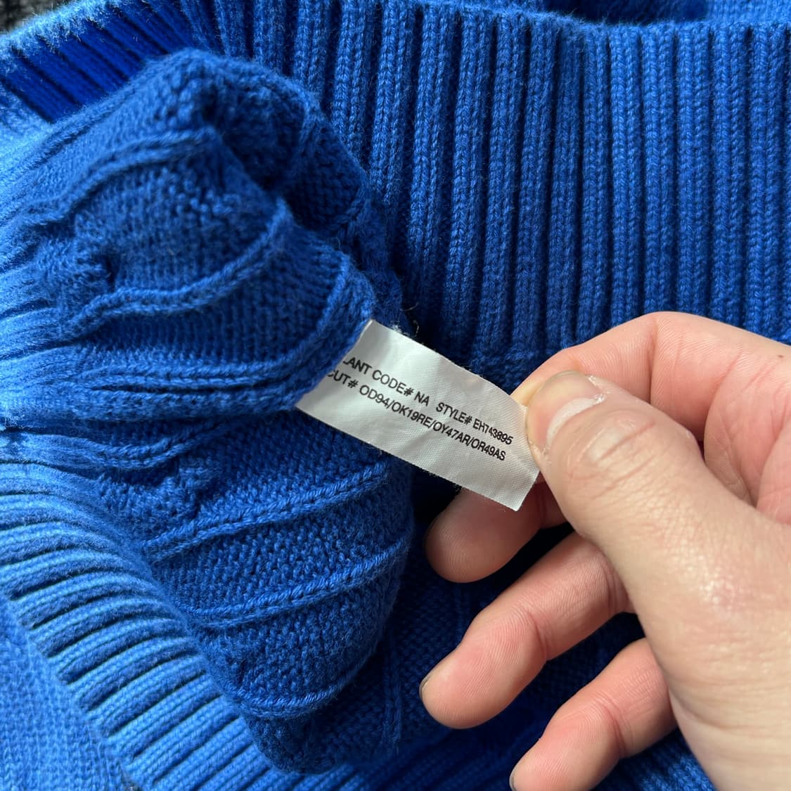 폴로 랄프로렌 블루 코튼 케이블 니트  상품이미지7