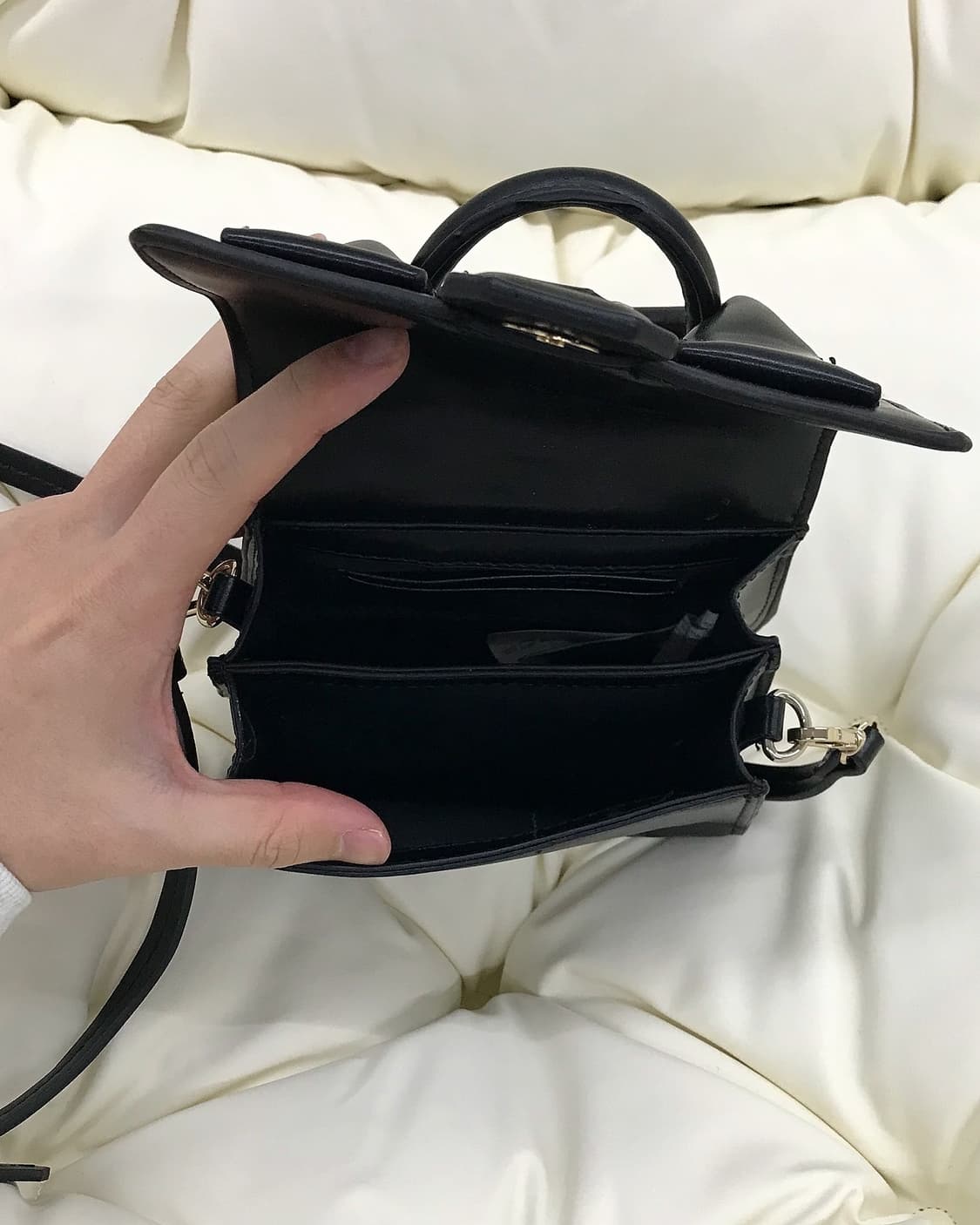 자라 레더 미니 투웨이백 가방 상품이미지4