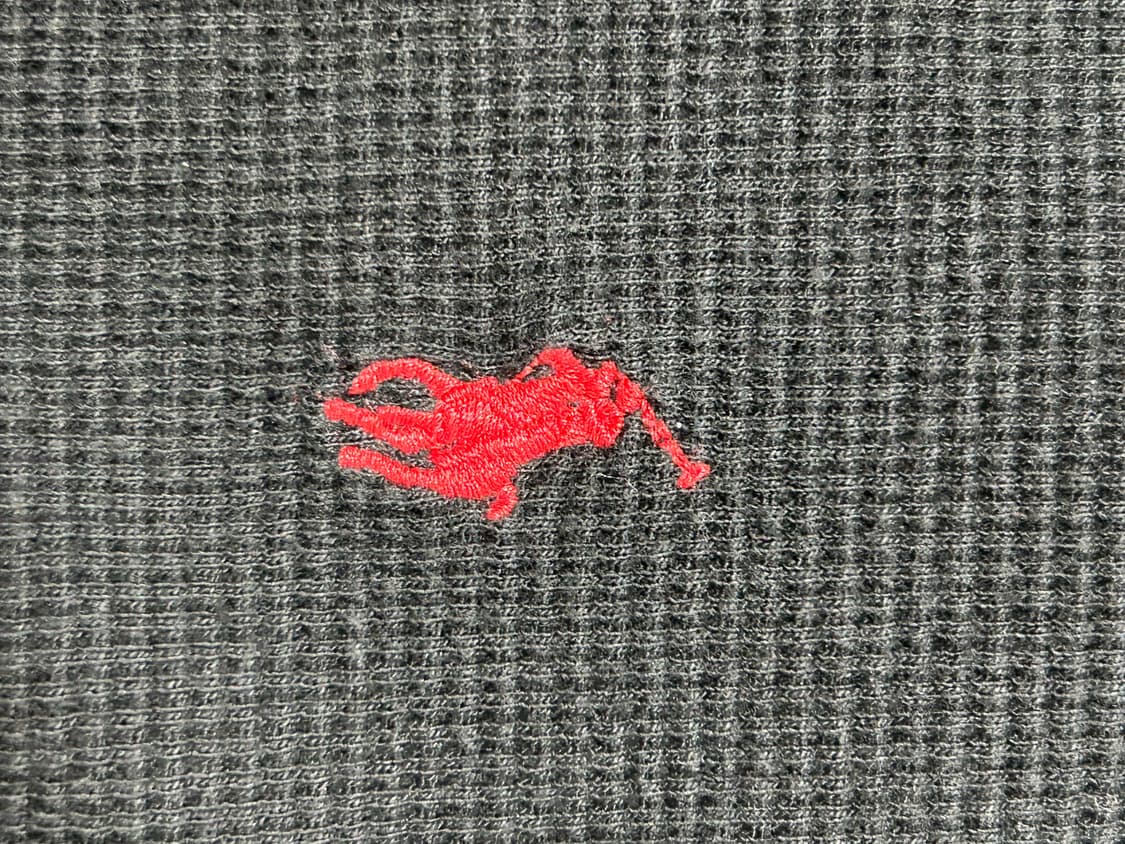 폴로 와플니트 M 블랙 상품이미지3