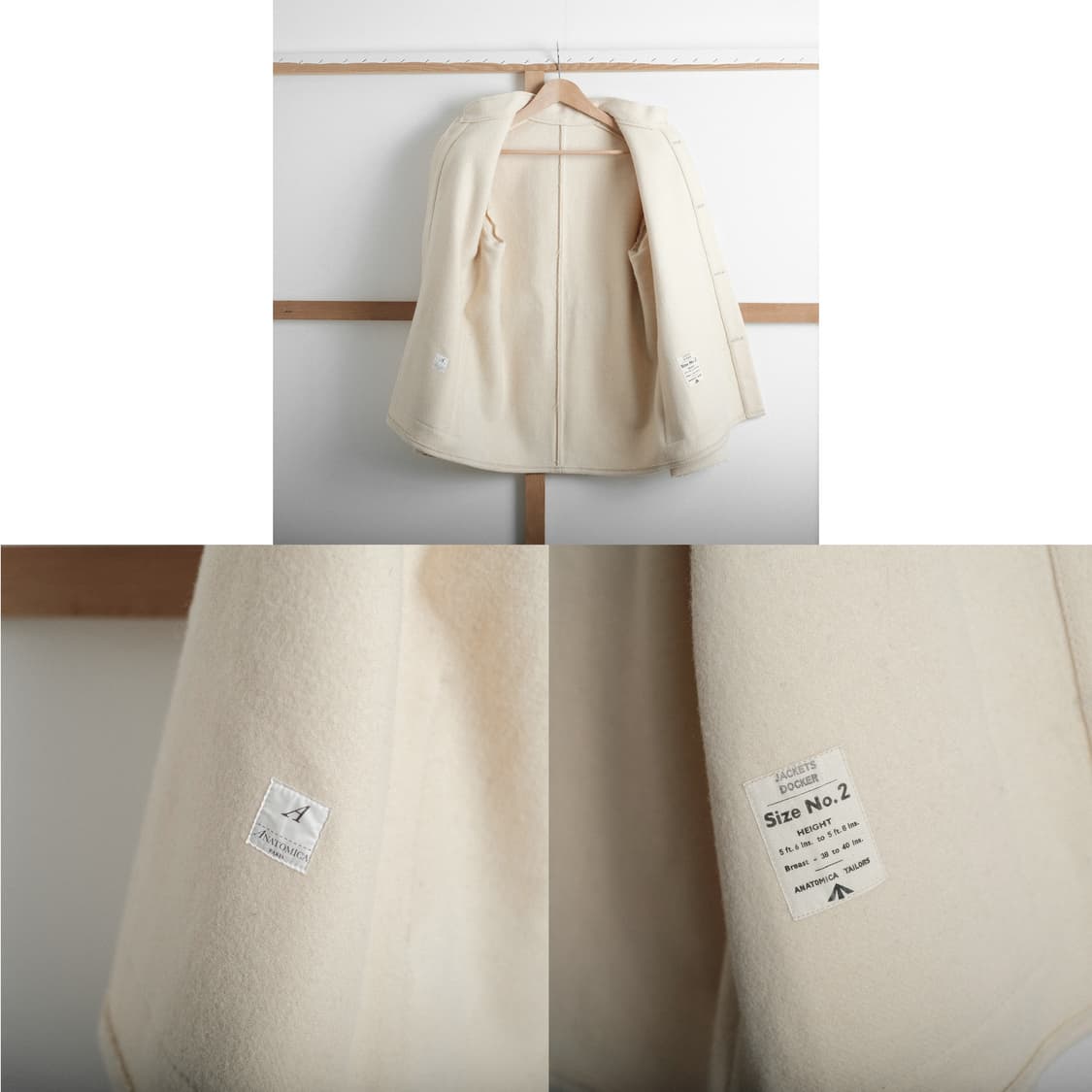 아나토미카 울 도커 자켓 2(100-103)사이즈 상품이미지10