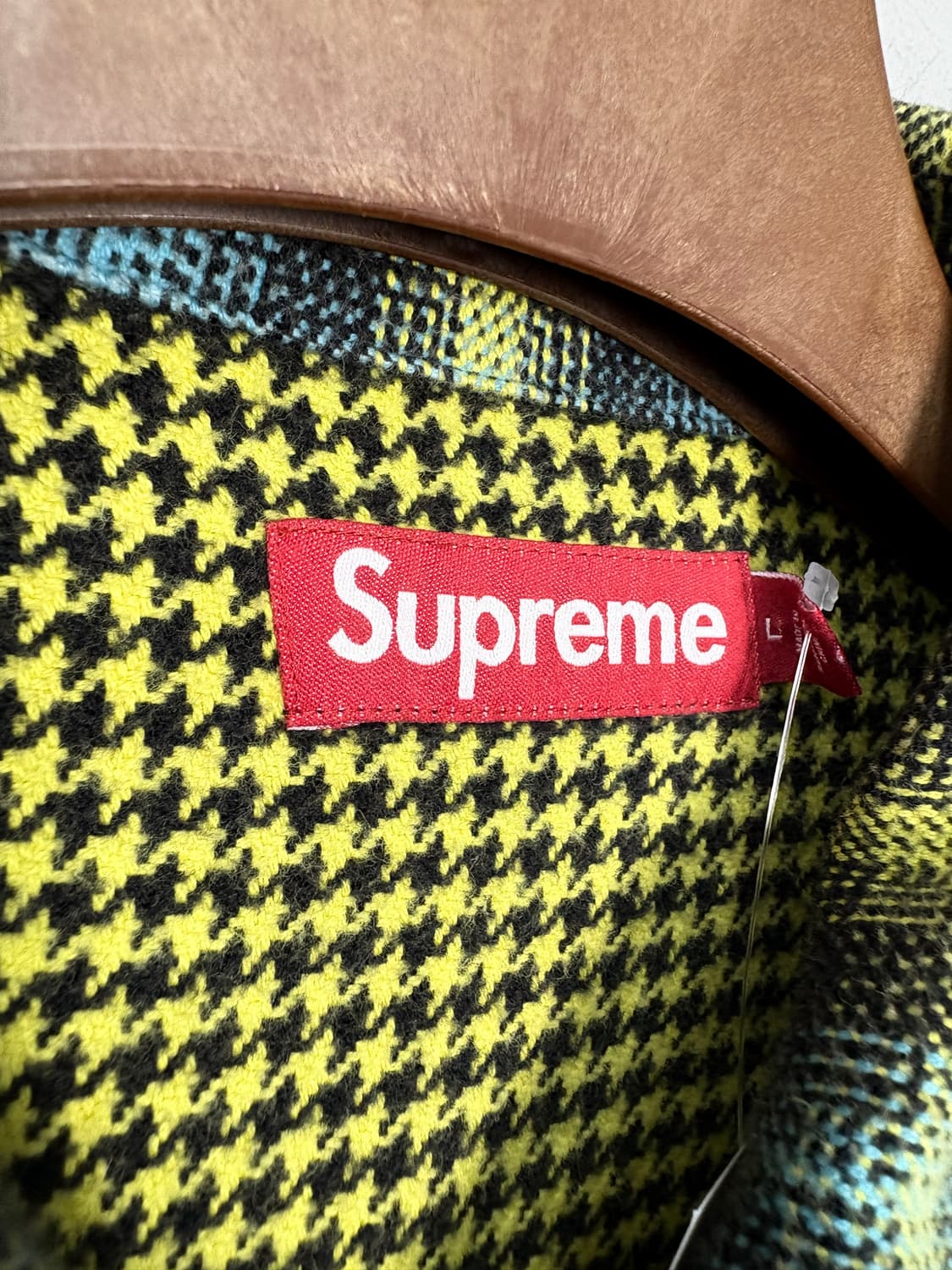 슈프림 23FW 하운즈투스 플레이드 플란넬 옐로우셔츠 A3752 상품이미지6