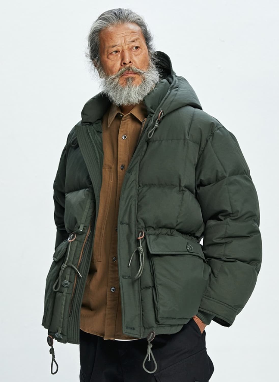 (상태굿) 프리즘웍스 카라코람 다운파카 패딩 브라운 XL 팝니다 상품이미지5