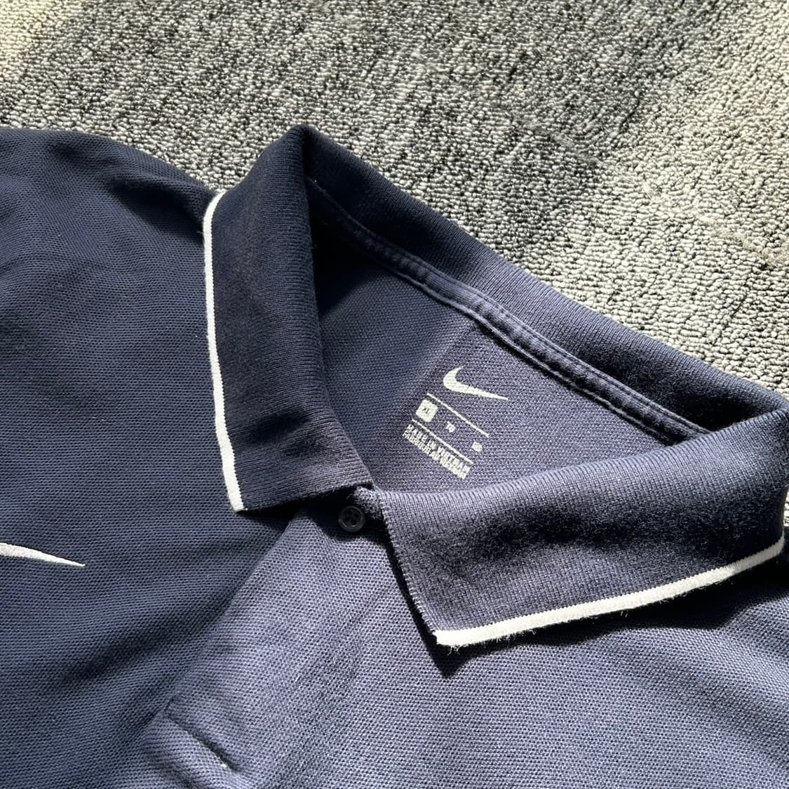 나이키 코튼 네이비 반팔 카라티 상품이미지4