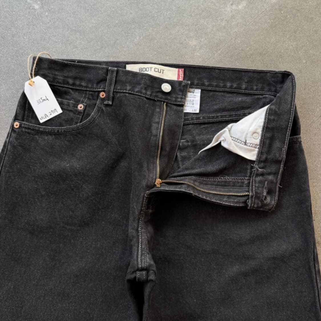 (33) 리바이스 517 블랙 데님 황금 사이즈 상품이미지7