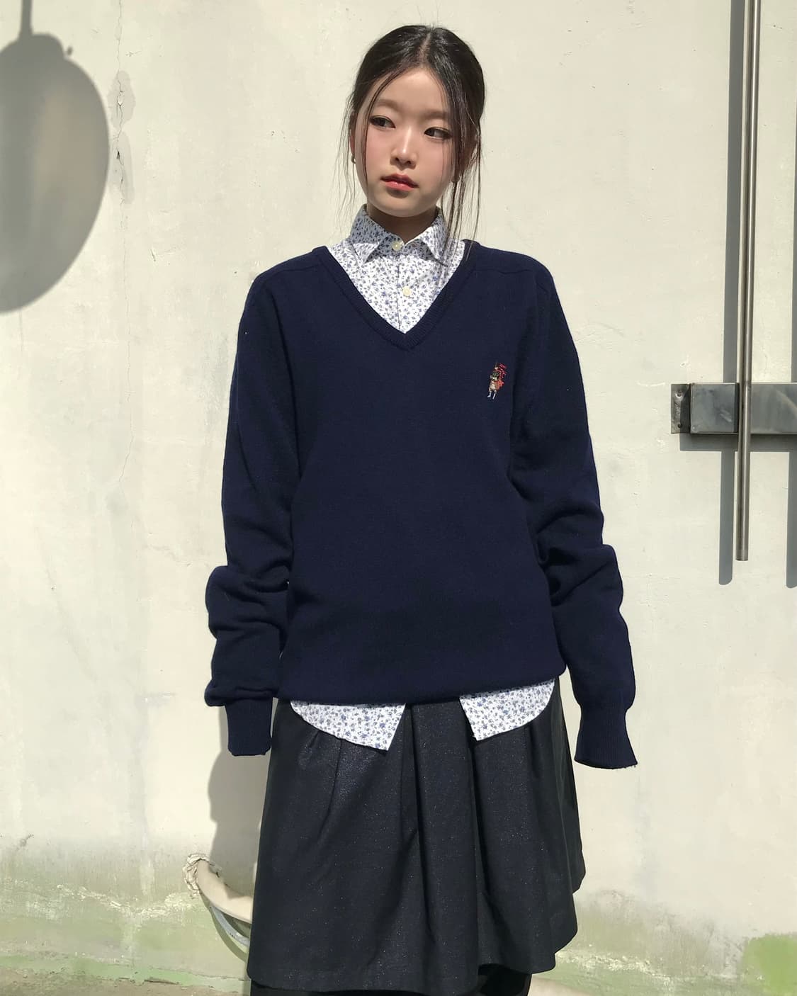 블루 플로럴 셔츠  상품이미지1