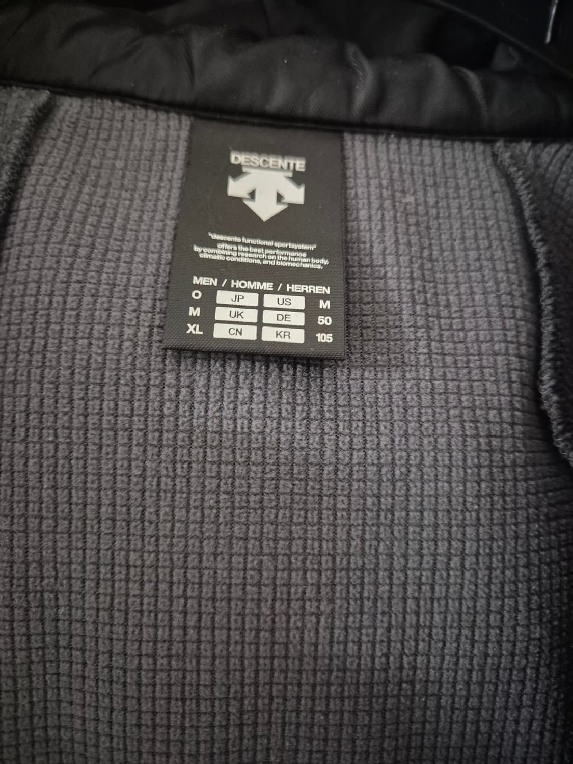 [100~105]데상트 플리스 하이브리드패딩자켓 상품이미지5