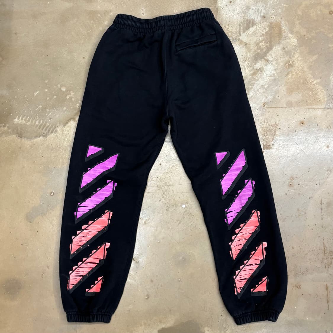 S 오프화이트 25fw 마커 블랙 조거팬츠 상품이미지3