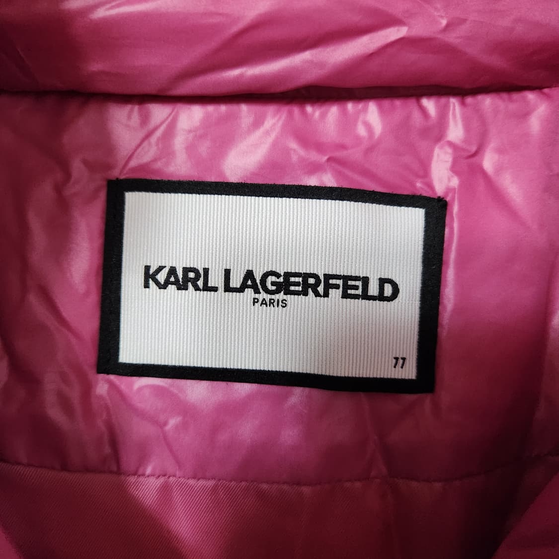 H339 [77] 칼라거펠트 거위털 패딩 점퍼 상품이미지3