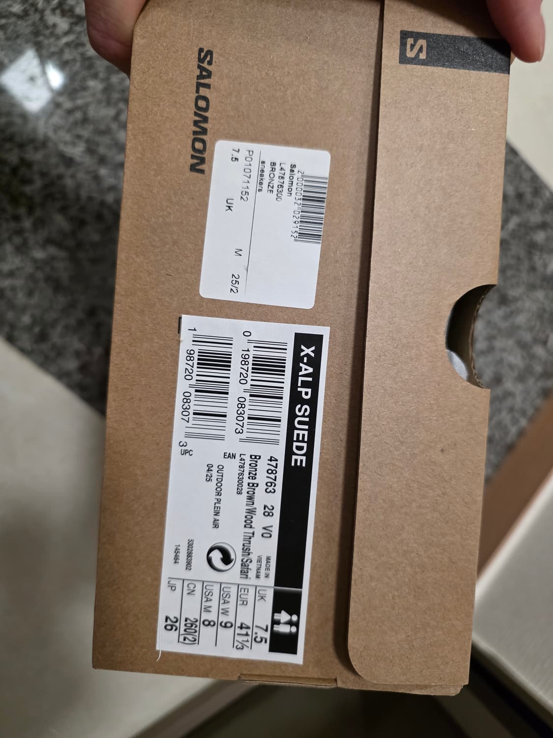 살로몬 X-Alp 스웨이드 브론즈 브라운 우드 쓰러쉬 상품이미지6