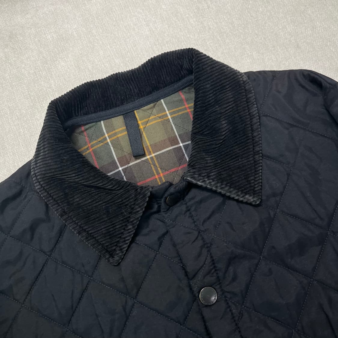 100 바버 인터네셔널 코듀로이 퀄팅 자켓 상품이미지2