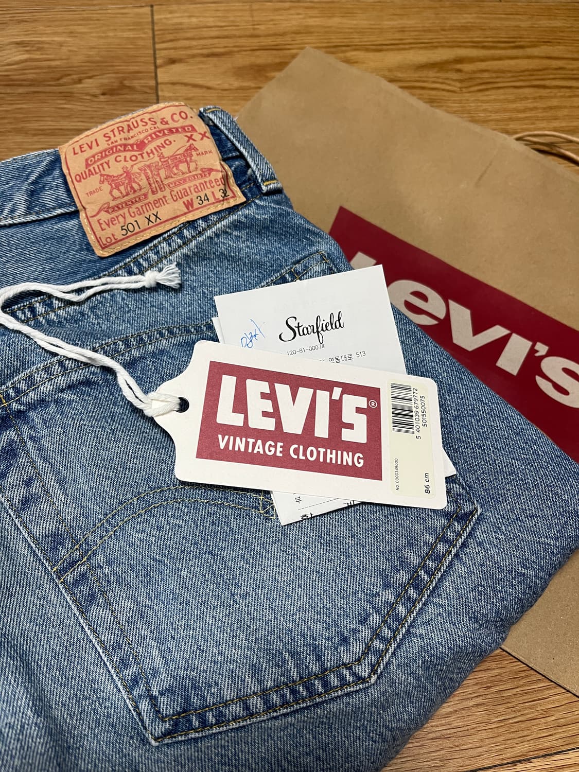 리바이스 블랙잭 34x32 상품이미지1