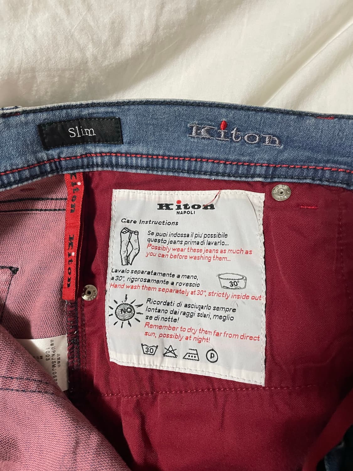 Kiton Napoli 키톤 데님 팬츠 (32) 슬림핏 상품이미지6