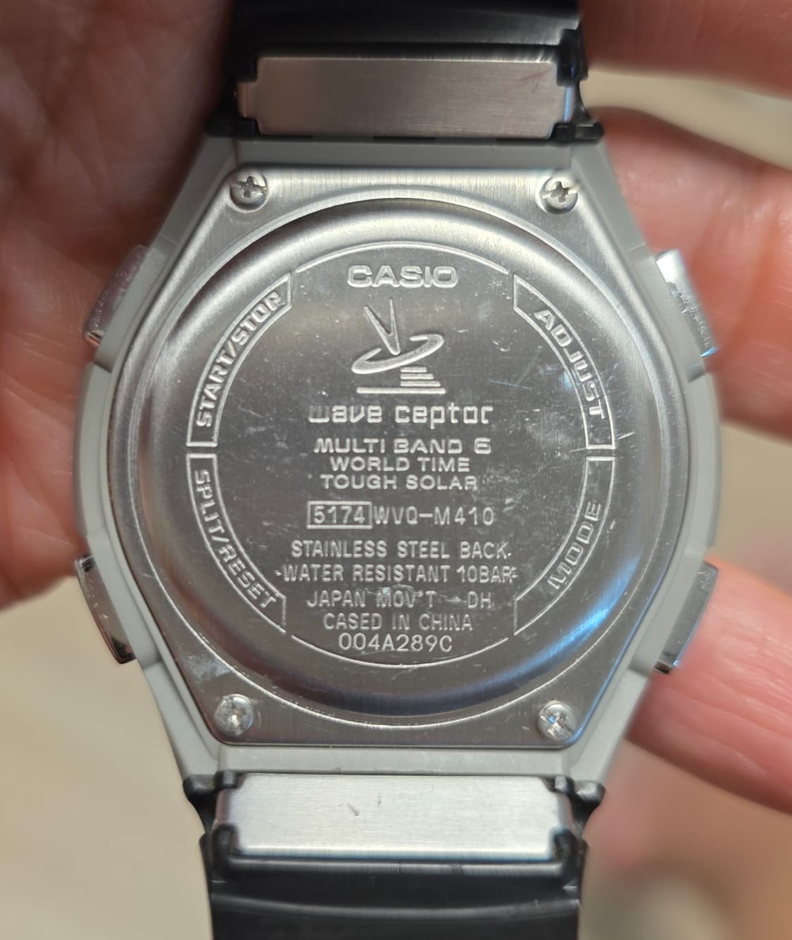 카시오 CASIO 블루 WVQ-M410-1A 태양광 전파수신 레진 시계 상품이미지2