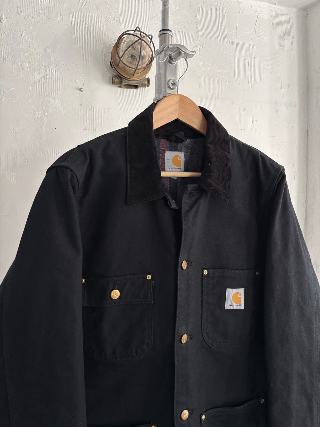 Carhartt 칼하트 미시건 블랙 워크 자켓 상품이미지9