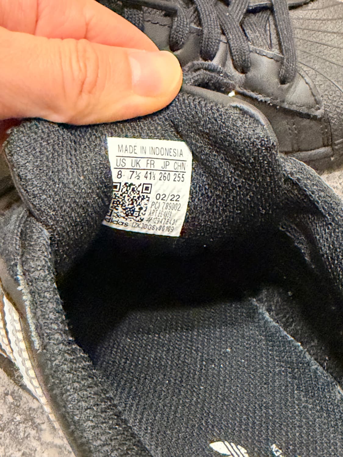 아디다스 슈퍼스타 블랙 260 상품이미지3