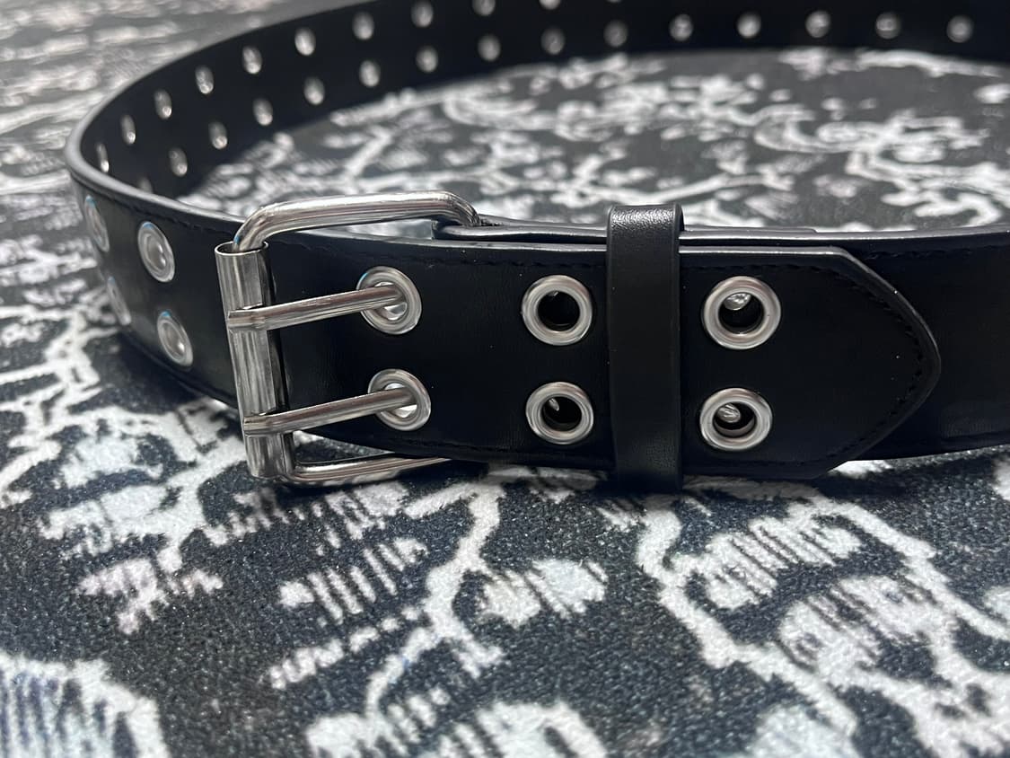 아일렛 블랙 레더 벨트 (새상품) 상품이미지2