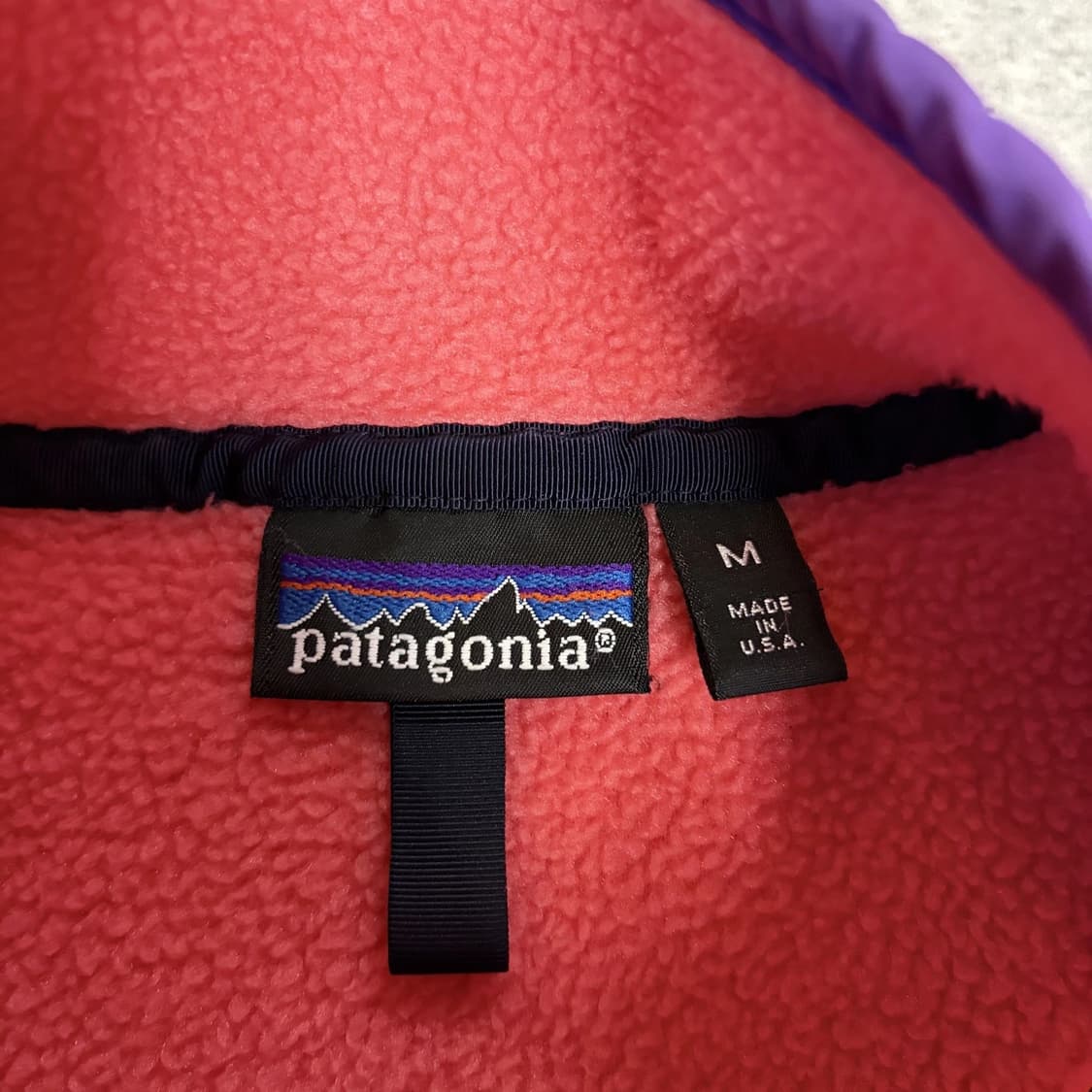 90s 파타고니아 신칠라 스냅-T 코랄/퍼플 USA 상품이미지7