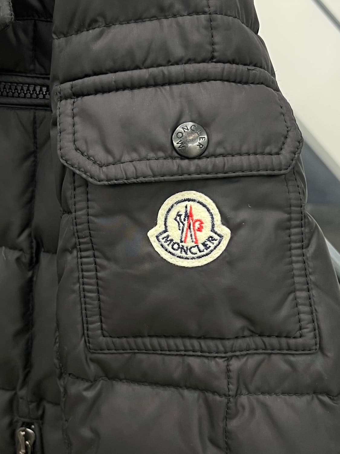 몽클레어 퀼팅 바이커 패딩 자켓 상품이미지5