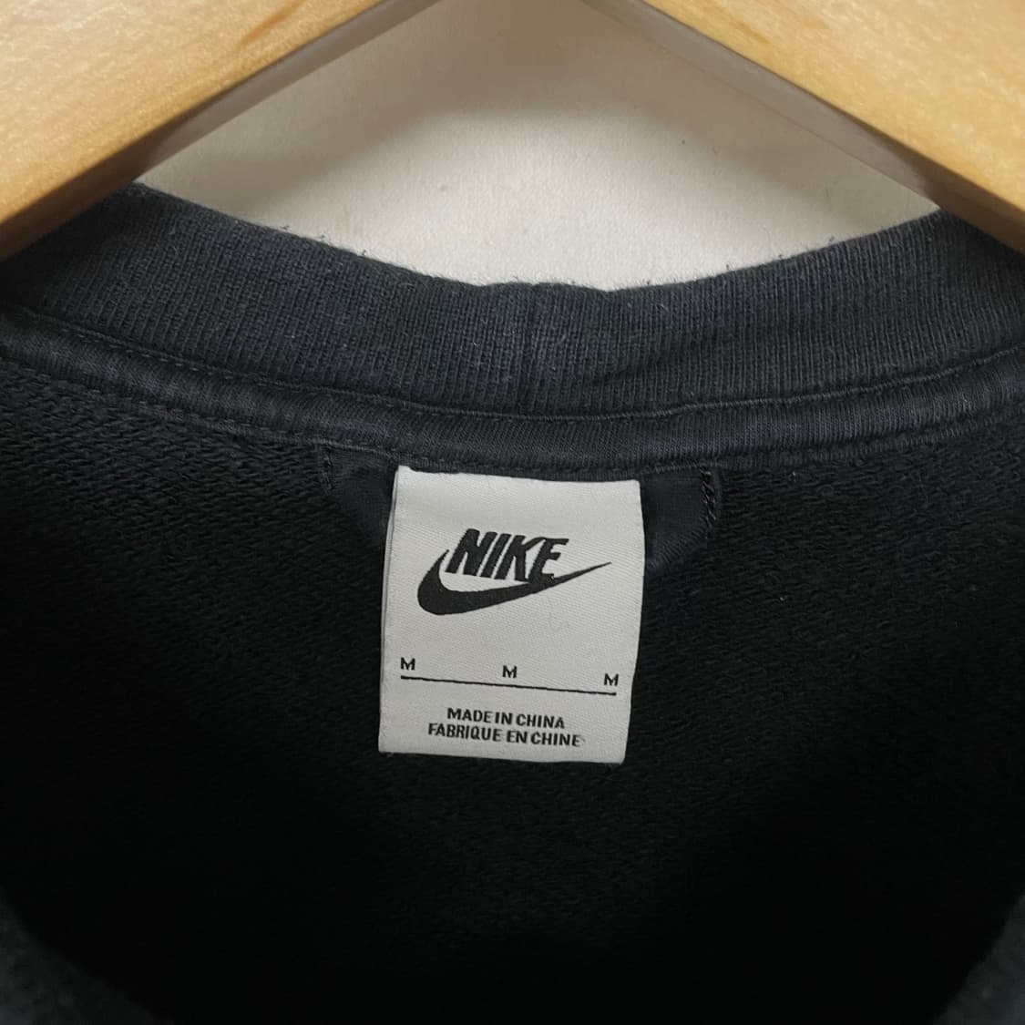 나이키 신형 서카 프렌치 테리 반팔 탑 블랙 상품이미지4