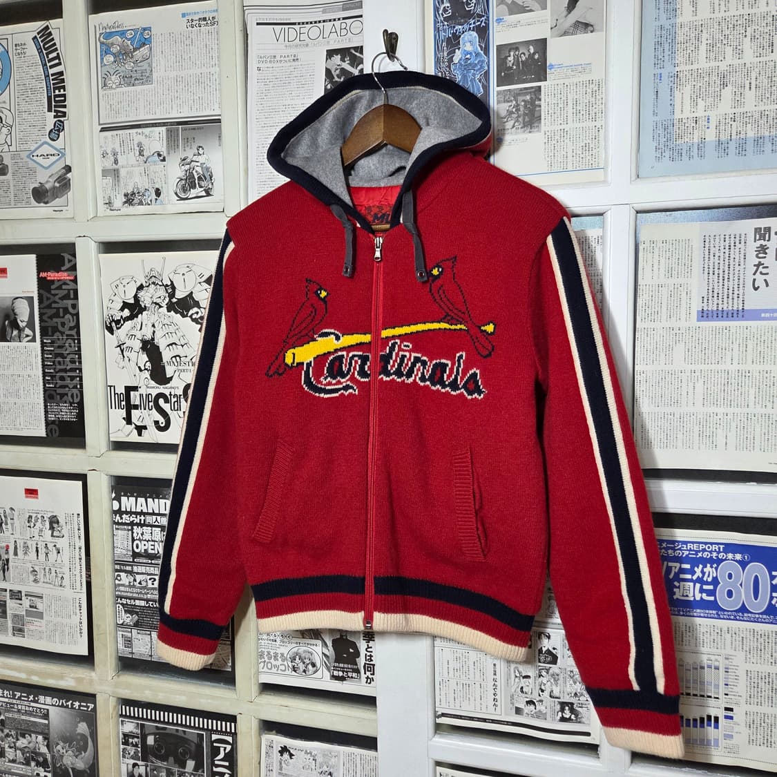 엠엘비 세인트 루이스 누빔 니트 후드집업 상품이미지1