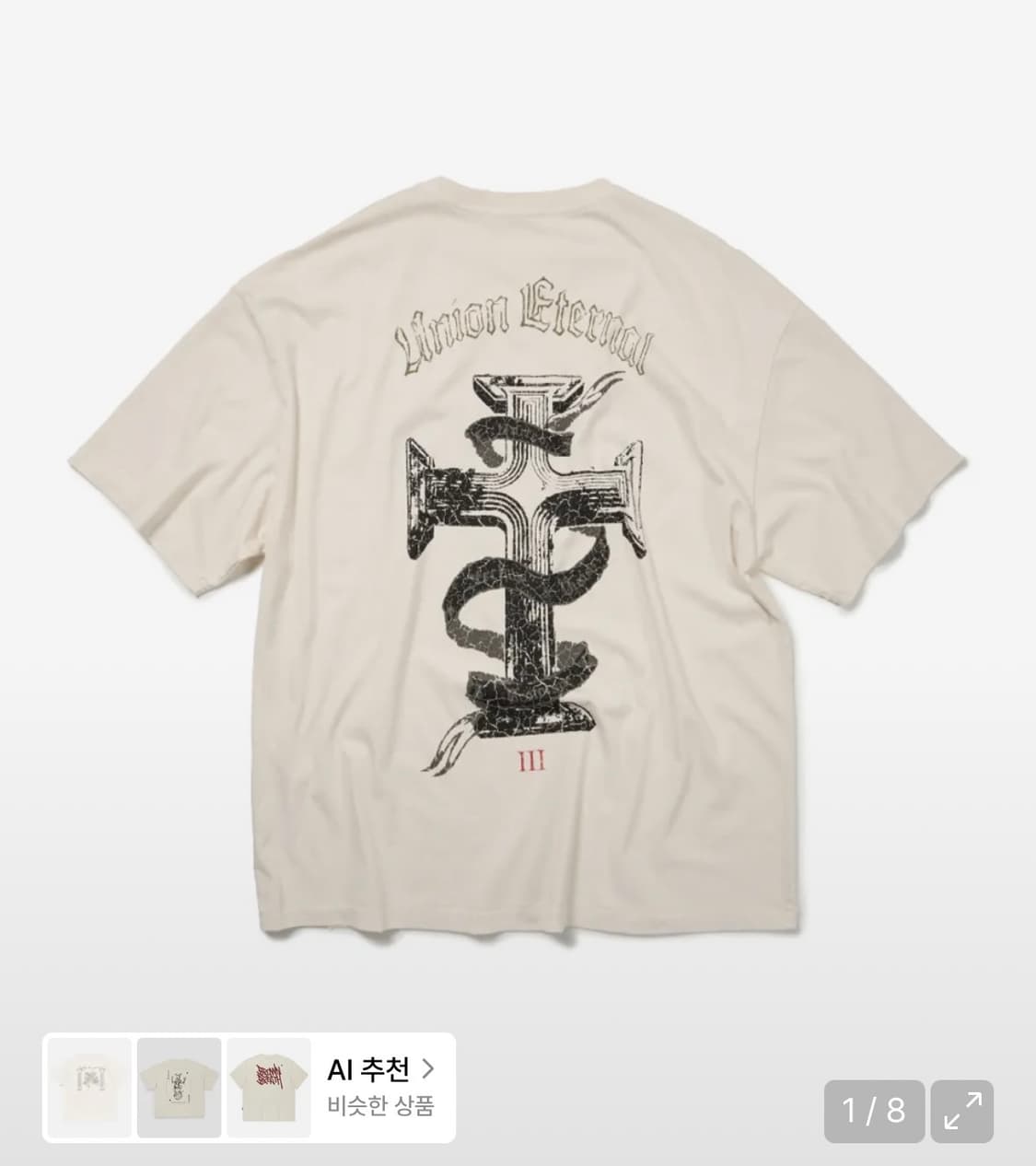 L) ETCE WASHED ETERNAL DAMAGE 반팔 상품이미지1