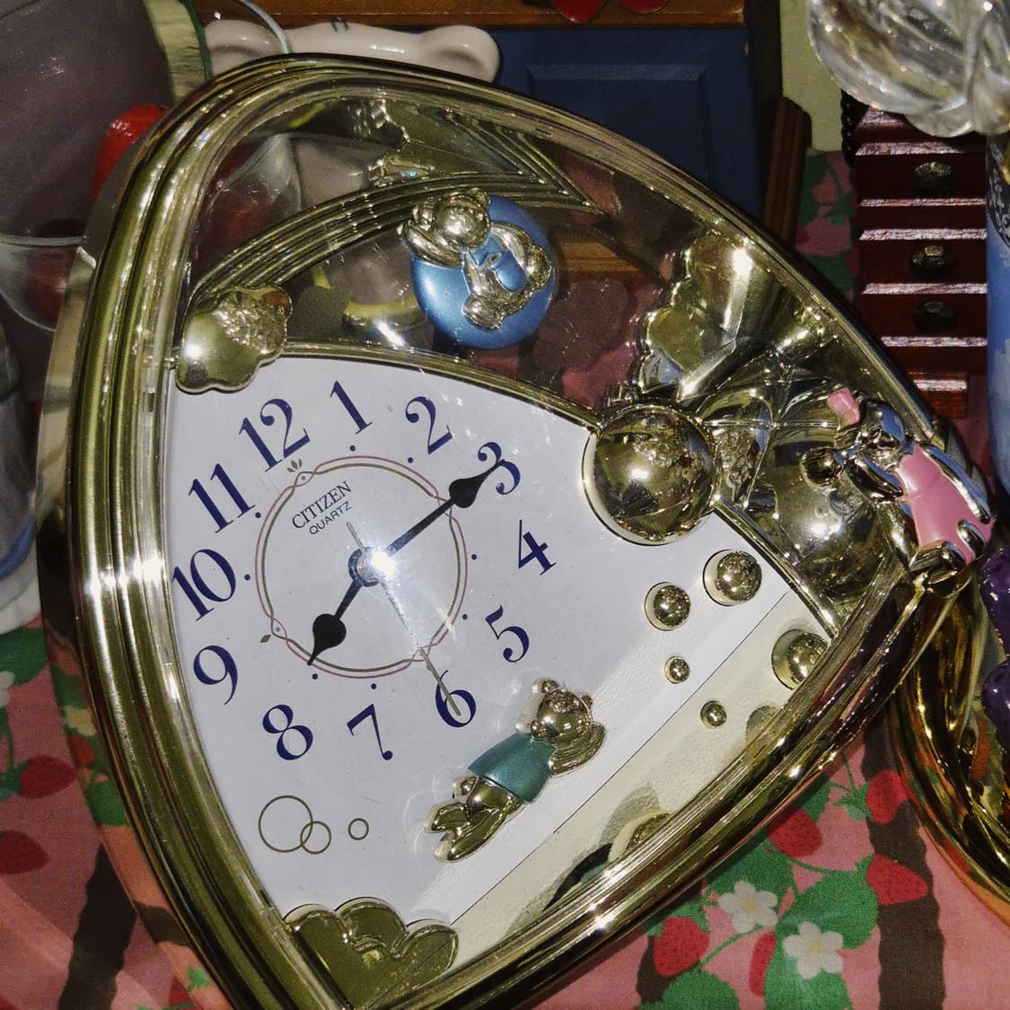 00s 시티즌 레트로 골드 돔 흔들 베어 시계 상품이미지10